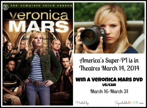 Veronica Mars Movie is now in theatres #giveaway Enter for your chance to win #veronicamarsmovie on DVD ETA May 2014