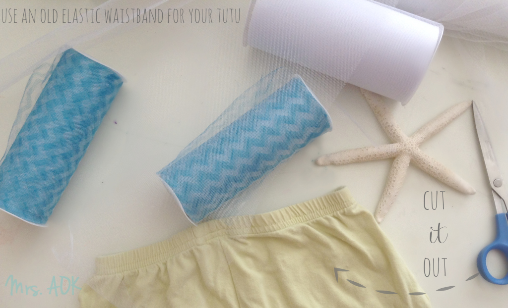 Use an old waistband for your tutu