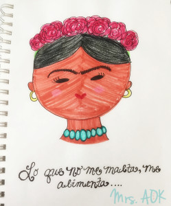 Art Journaling:Frida| Mrs. AOK, A Work In Progress