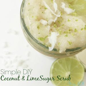 Simple DIY Coconut and Lime Sugar Scrub