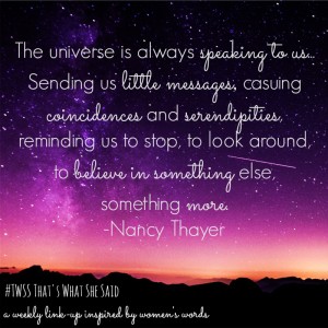 Nancy Thayer Quote| That's What She Said Link-up| Women's Words| Quotes by women