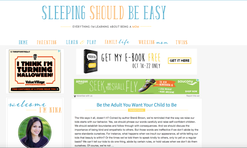 Nina's Blog: Sleeping Should Be Easy
