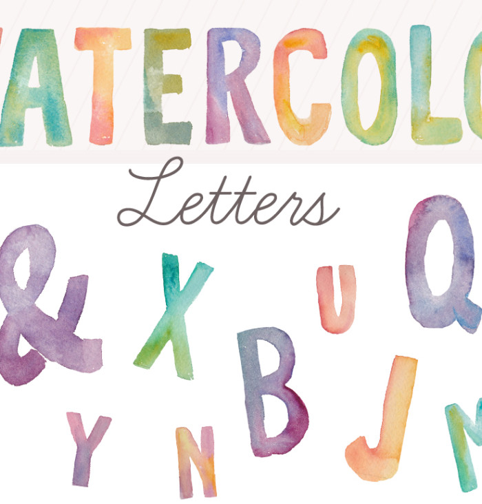 Gift Guide For Bloggers| Watercolor Fonts via Angie Makes 