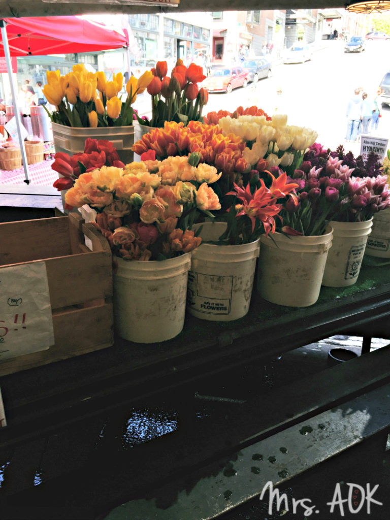 Flowers at Pike Place Seattle WA