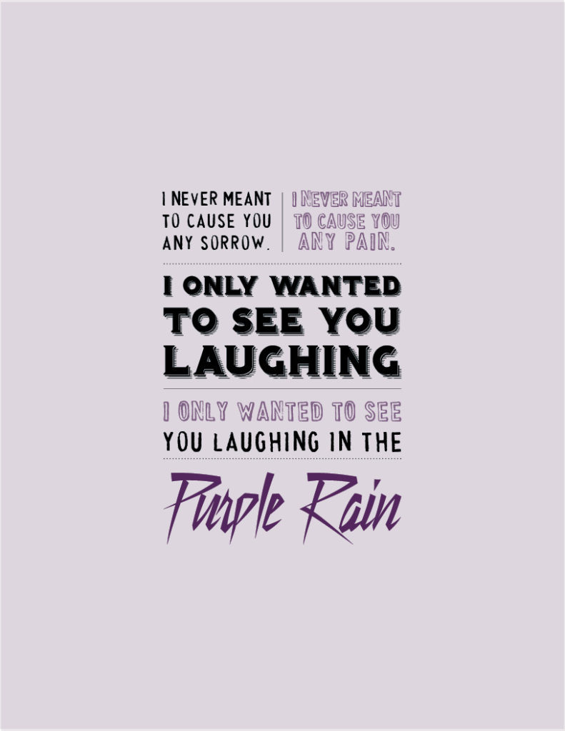 Thank you, Prince. |Purple Rain| Thank You Notes 4/21/16